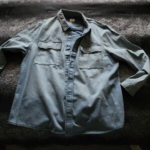 Stylish Blue Button-Up Shirt